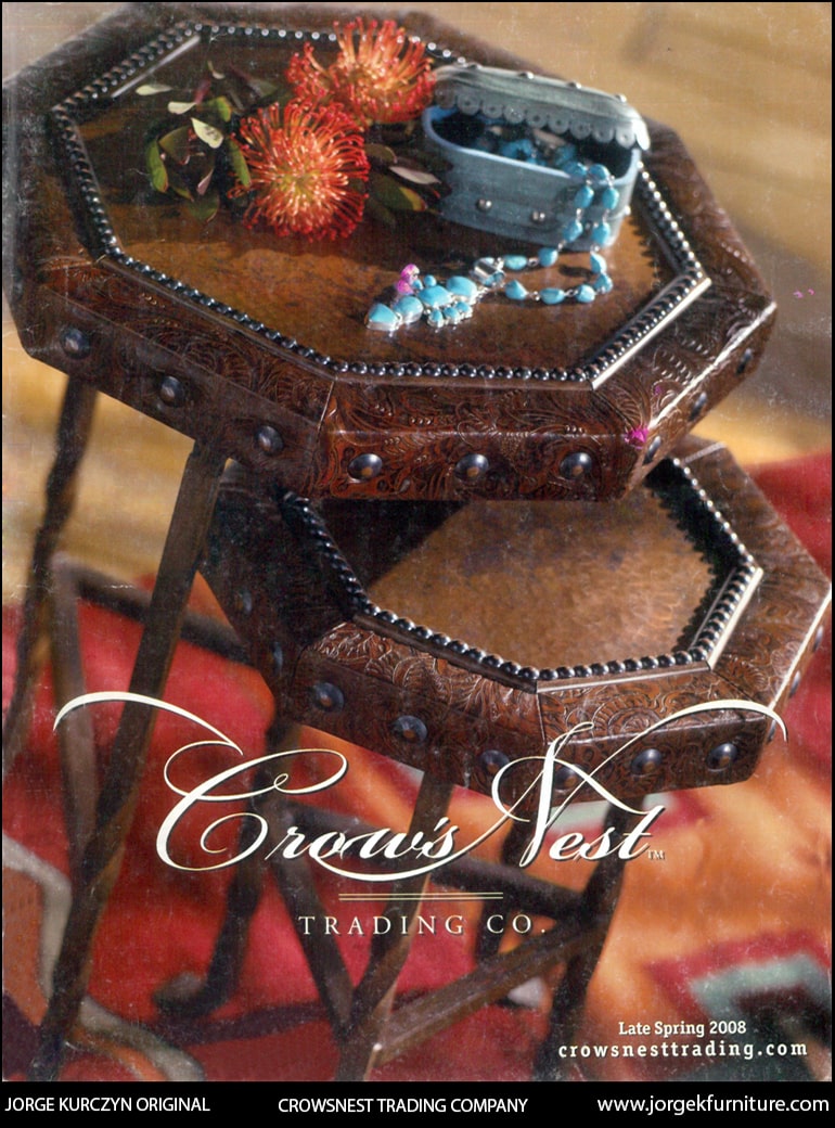 Crowsnest Trading Company - Wrought Iron and copper stack tables